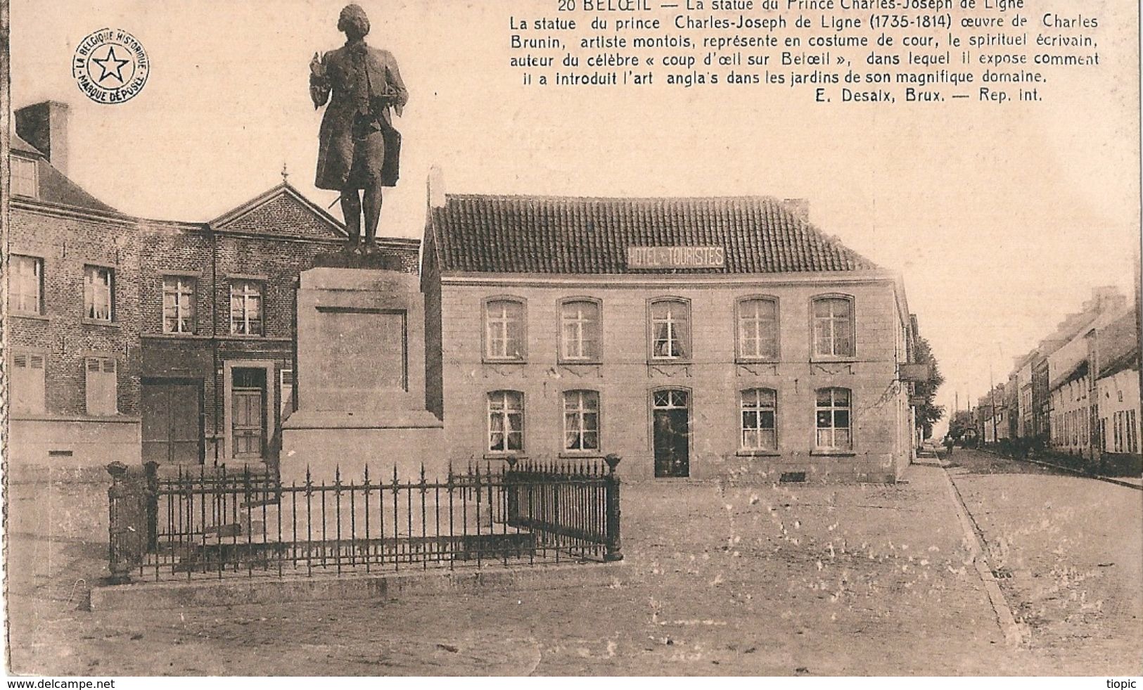 BELOEIL   -    BELGIQUE   -  La  Statue  Du  Prince  Charles-Joseph  De  Ligne ( 1735-1814 ) - Beloeil