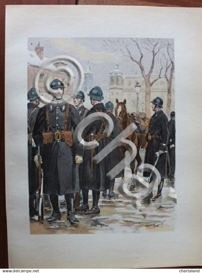 Stampa - Les Uniformes De L'Armee Francaise 1935 - Gendarmeria N. 73 - Stampe & Incisioni