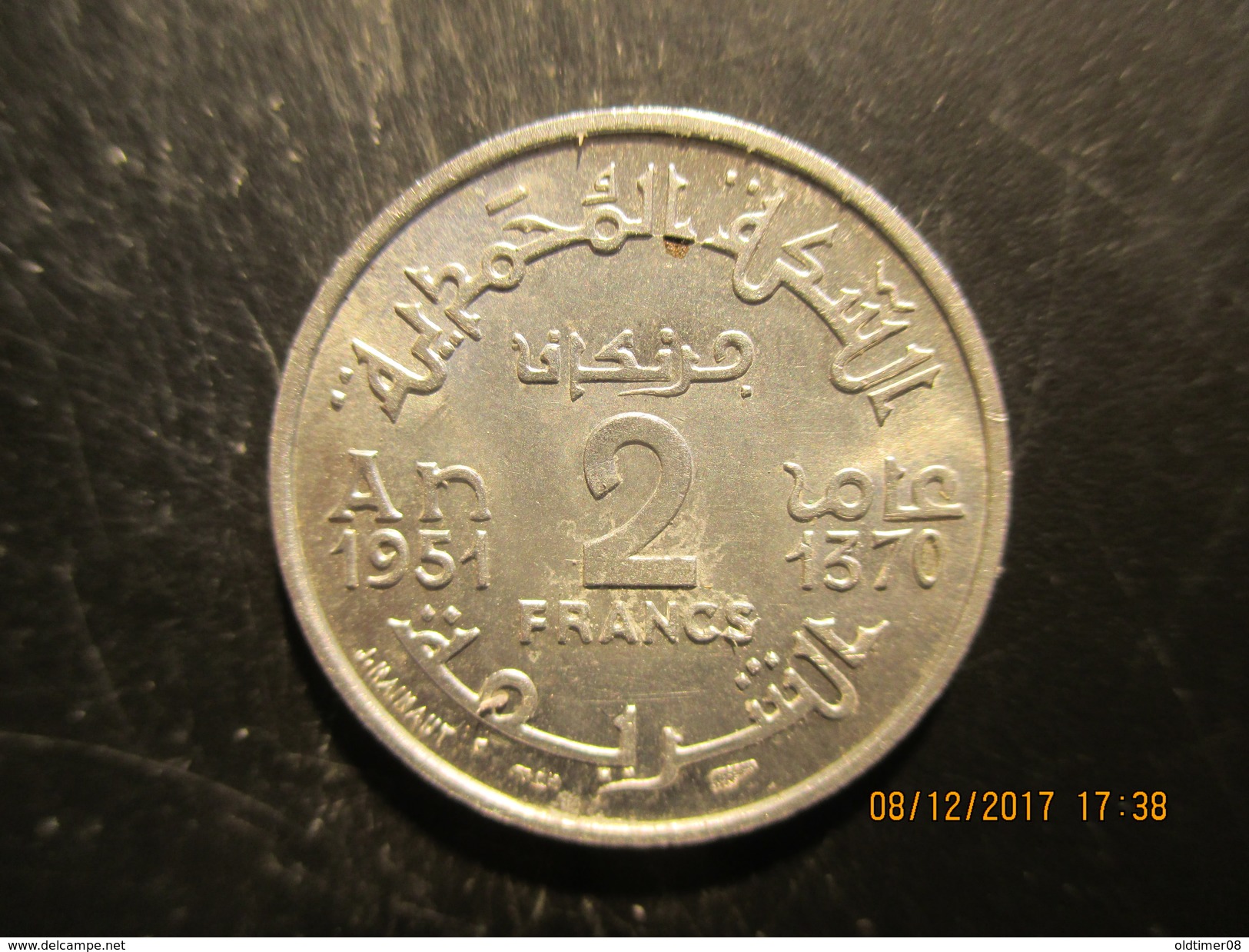 Maroc, 2 Francs 1951, TTB+ - Morocco