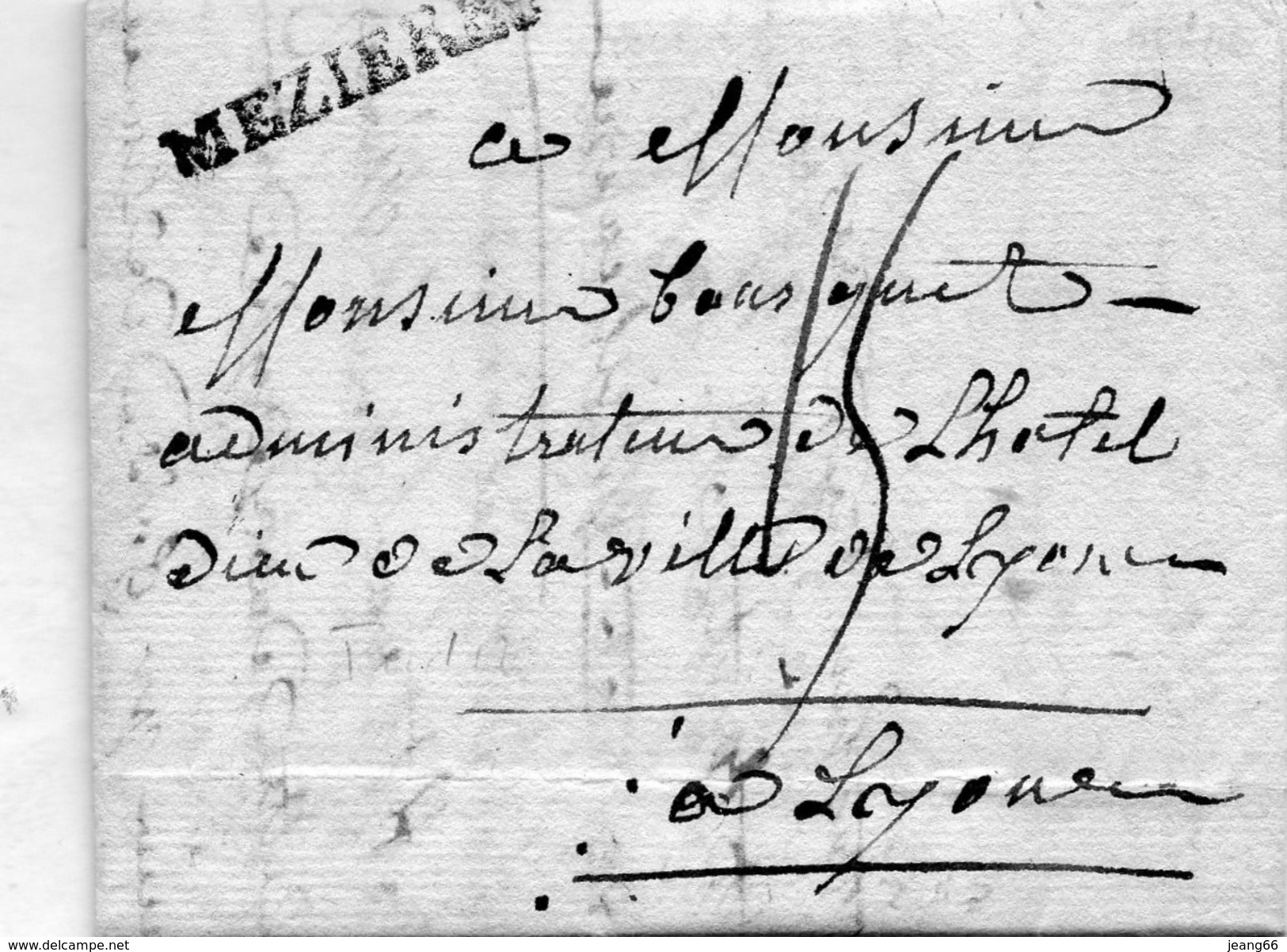 Linéaire "MEZIERES",correspondance De "RENWEZ" - 1701-1800: Précurseurs XVIII