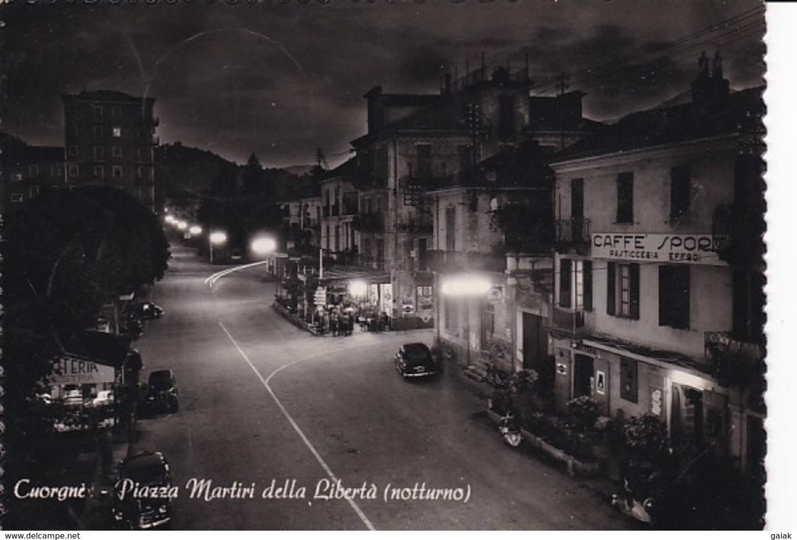 R709 CUORGNE' - PIAZZA MARTIRI DELLA LIBERTA' - NOTTURNO - Autres & Non Classés