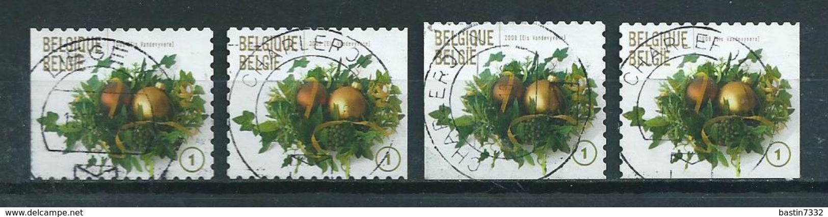 2009 Belgium Complete Set Christmas,kerst,weihnachten,noël Booklet Stamps Used/gebruikt/oblitere - Used Stamps