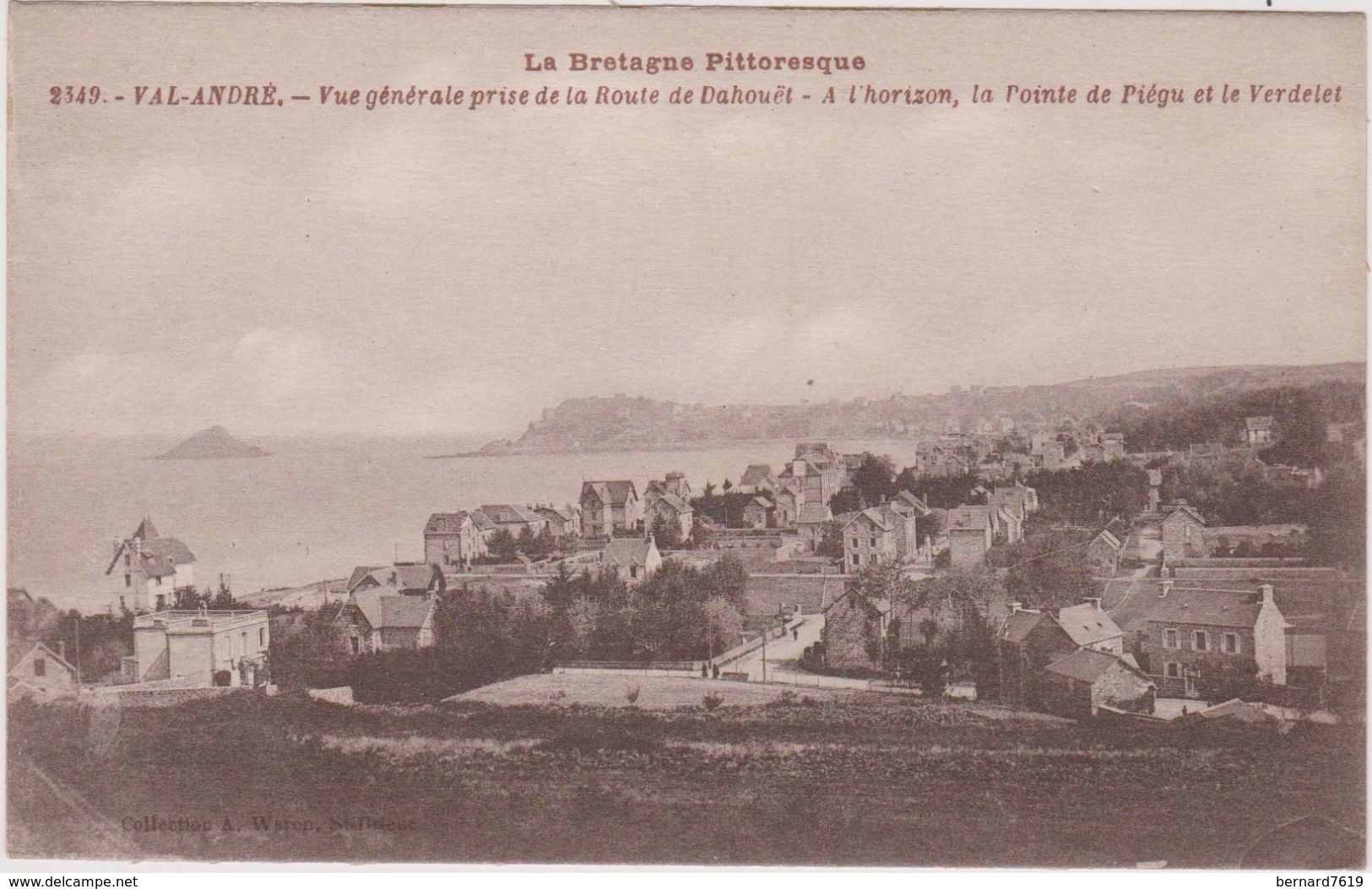 22 Val Andre  Vue Generale Prise  De La Route De Dahouet  A L'horizon  La Pointe De Piegu Et Le Verdelet - Autres & Non Classés