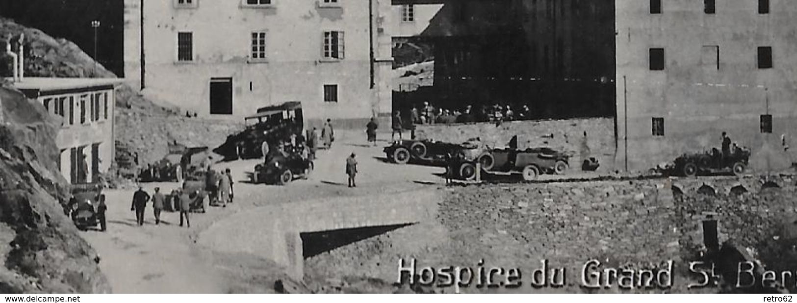 HOSPICE DU GRAND ST.BERNARD → Viel Betrieb Mit Oldtimer Und Touristen Anno 1938 - Sonstige & Ohne Zuordnung