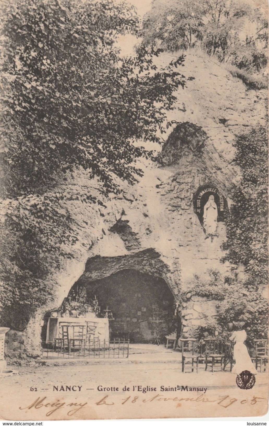 17 /1 2 / 178  -    NANCY  ( 54 )  -GROTTE  DE  L'ÉGLISE  SAINT  -MANSUY - Autres & Non Classés