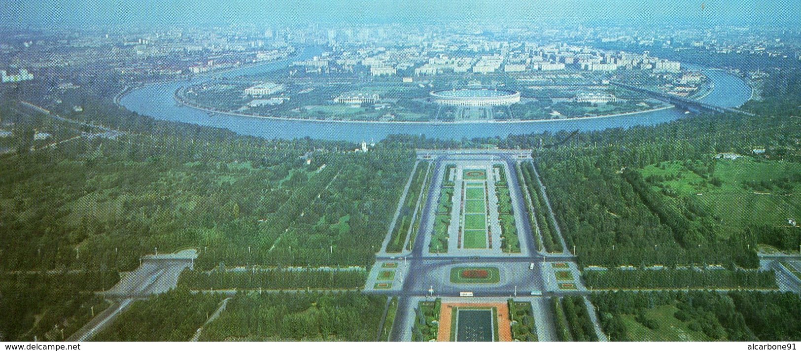 MOSCOU - Vue Panoramique De La Terrasse De L'Université Sur Les Monts Lénine - Russie