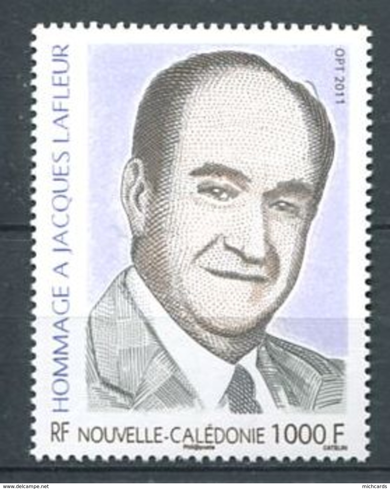 212 NOUVELLE CALEDONIE 2011 - Yvert 1140 - Portrait Jacques Lafleur - Neuf** (MNH) Sans Trace De Charniere - Unused Stamps