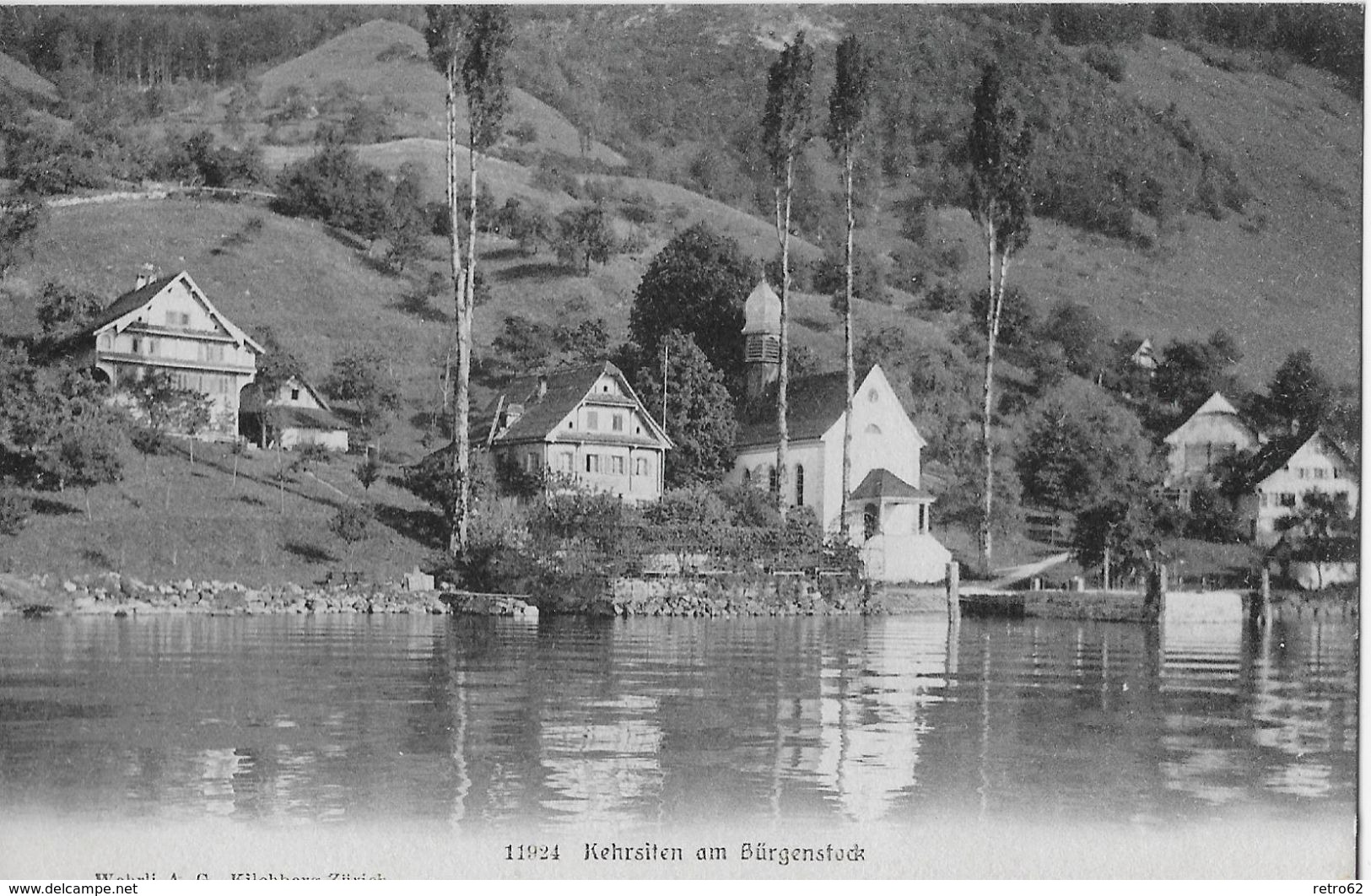 KEHRSITEN → Häusergruppe Mit Kirche, Ca.1910 - Sonstige & Ohne Zuordnung