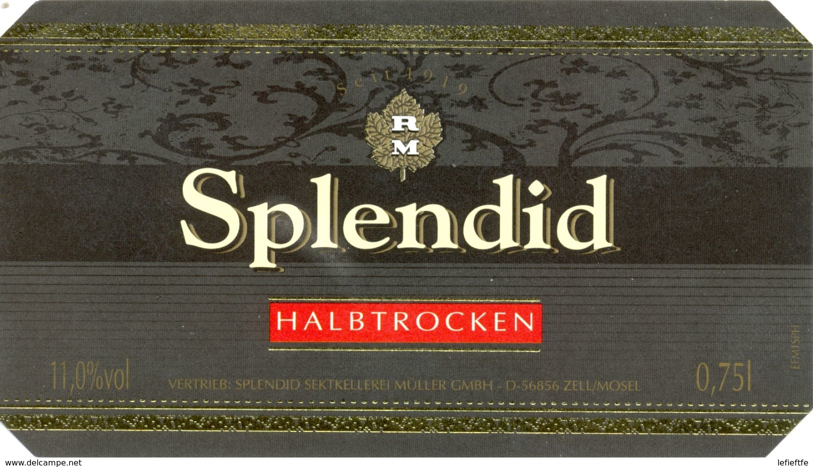 1593 - Allemagne - Splendid Halbtrocken - Müller GMBH - 56856 - Zell/Mosel - Vino Bianco