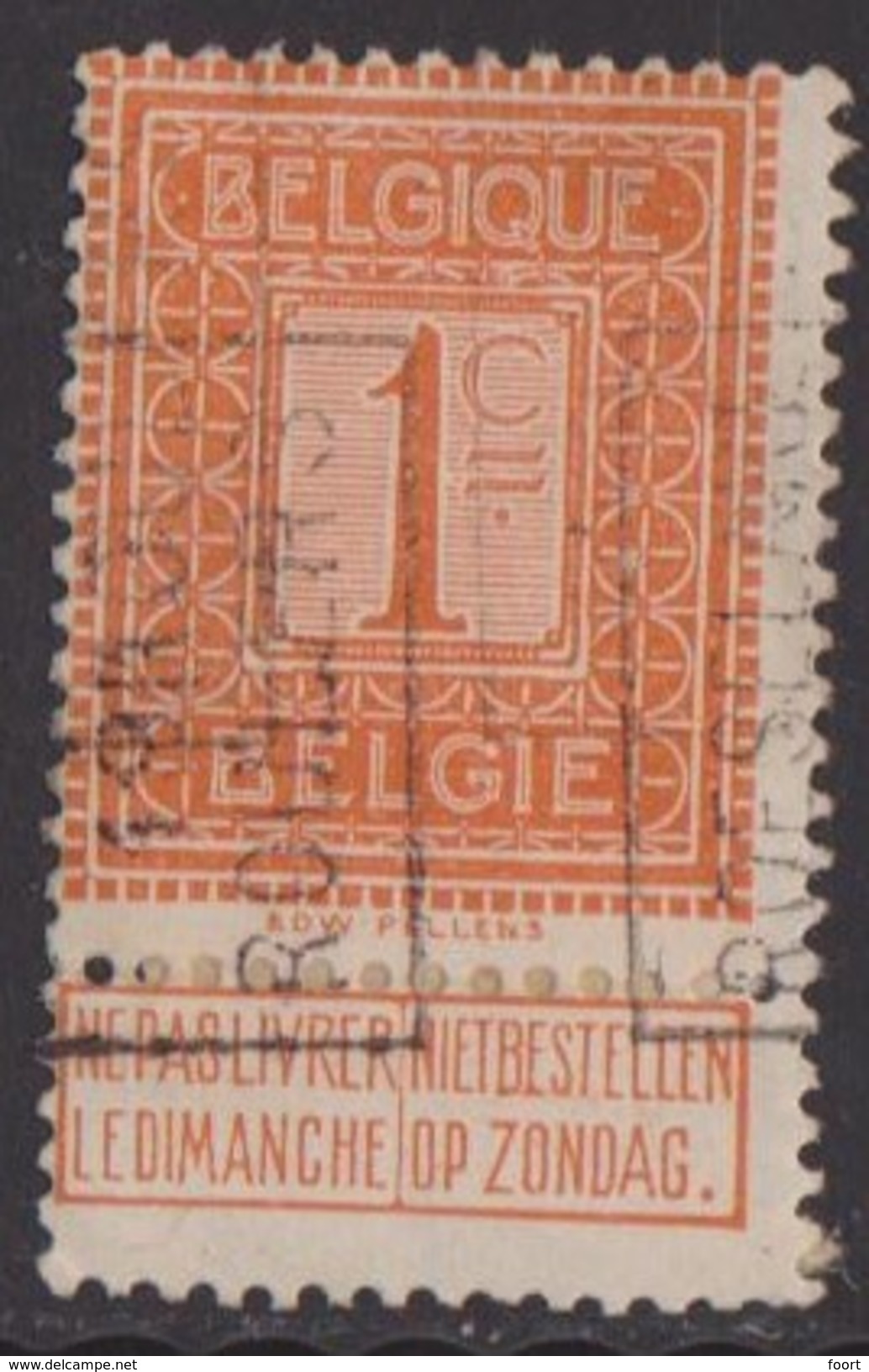 Roeselare 1913   Nr.  2175A Papier Rest - Roller Precancels 1910-19