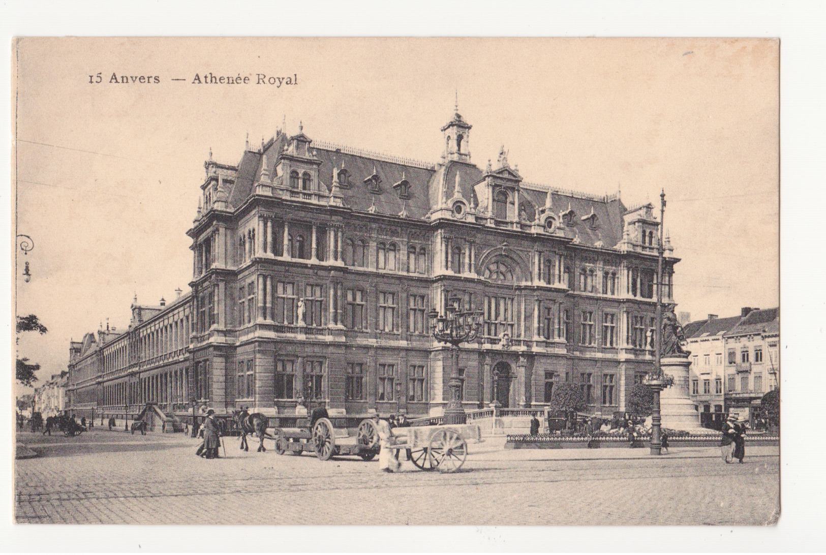 Antwerpen: L' Athenée Royal.(Erster Weltkrieg,1916) - Antwerpen