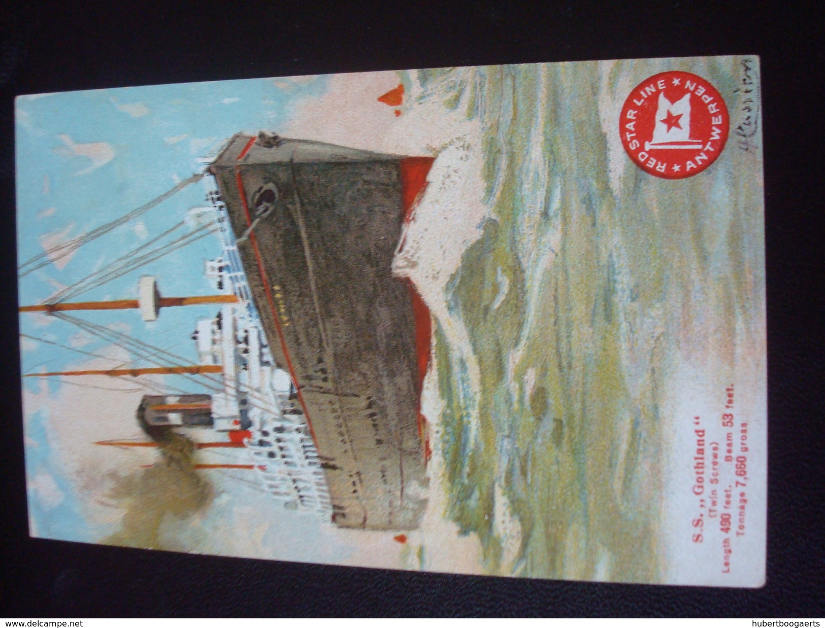 RED STAR LINE : S.S. GOTHLAND  Par CASSIERS - Paquebots