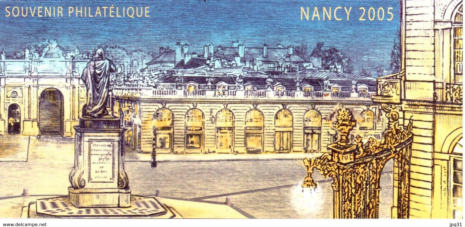 Carte Souvenir Philatélique Nancy 2005 (sans Le Feuillet) - Documents De La Poste