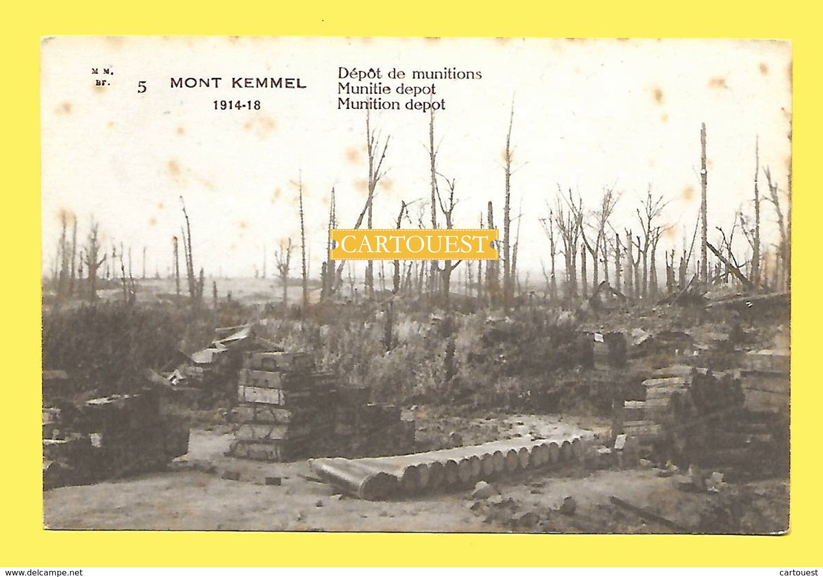 CPA Heuvelland - Kemmel 14 - 18 Dépot Munitions Munitie Depot - Heuvelland