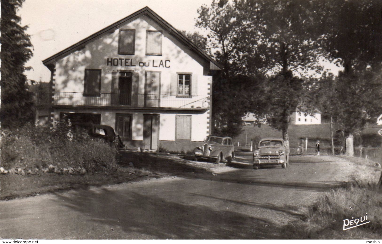 CPSM  -  Hotel Du Lac à CHAON  (25)     Voitures Anciennes - Autres & Non Classés