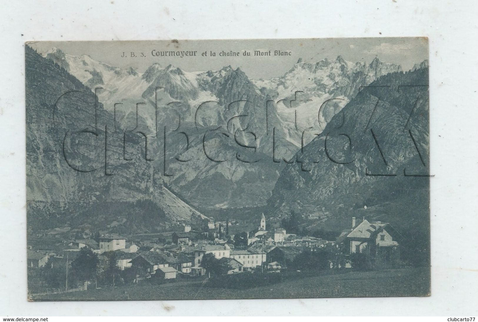 Courmayeur (Italie, Val D'Aosta): Vue Générale En 1920 PF. - Altri & Non Classificati