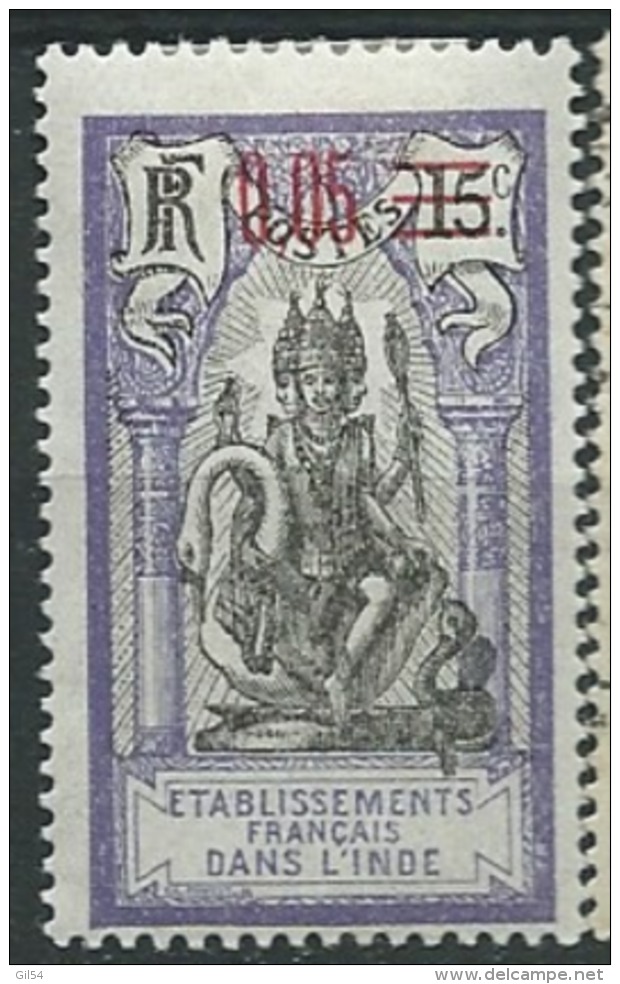 Inde Française  - Yvert N° 58 *    -  Ah24526 - Unused Stamps