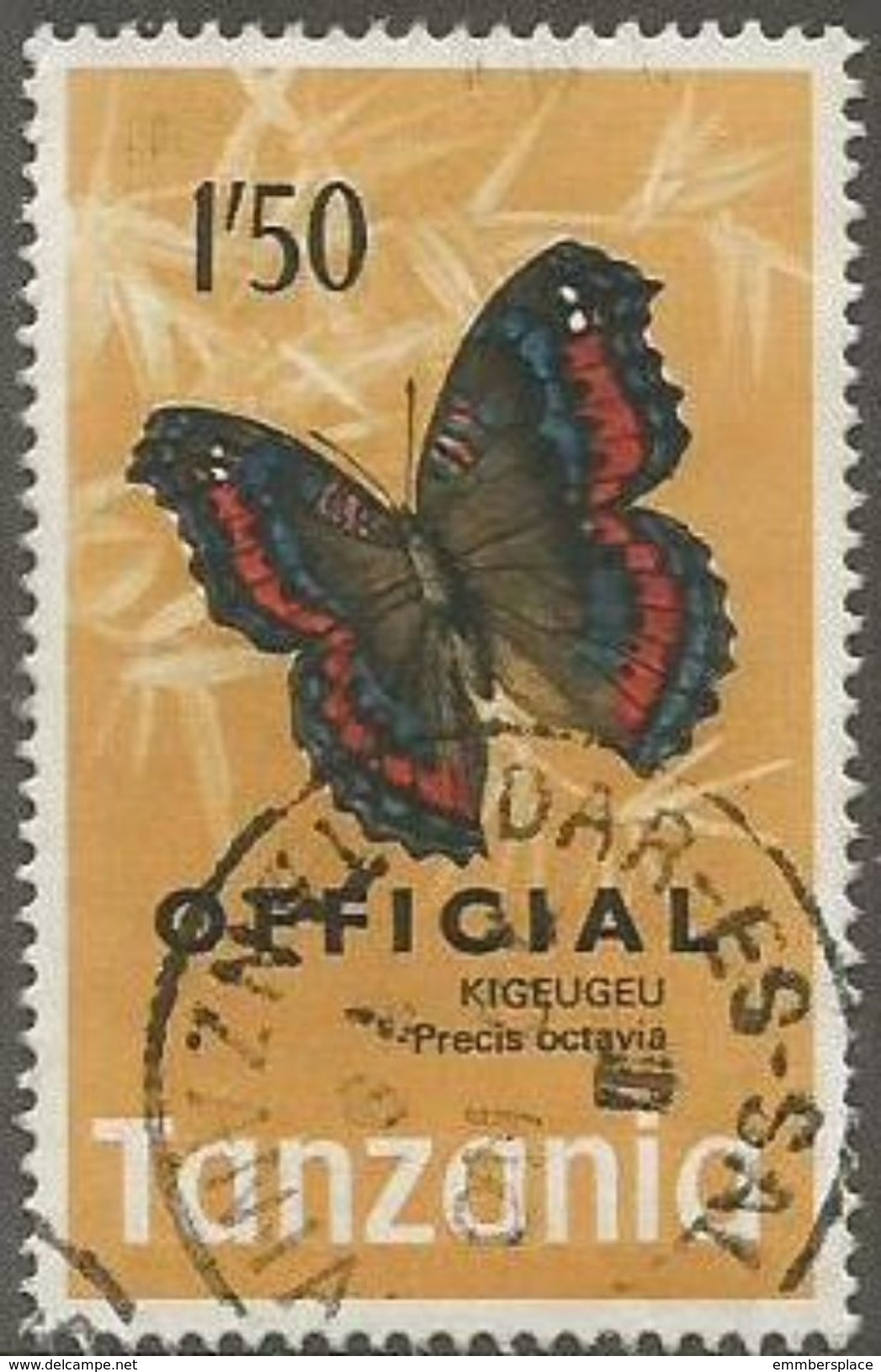 Tanzania - 1973 Butterfly Official 1.50s Used   SG O47  Sc O25 - Tanzania (1964-...)