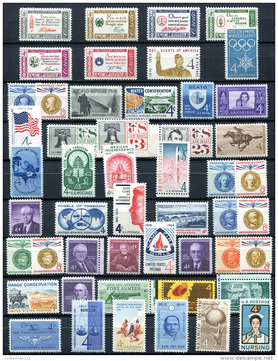 US 1960-61 - Ex Mi.766-819 MNH (postfrisch) VF - Ongebruikt