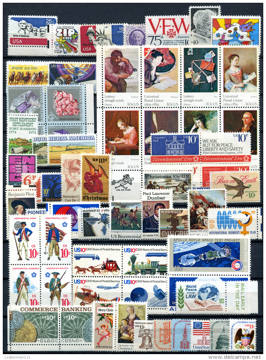 US 1974-75 - Ex Mi.1128-1196 MNH (postfrisch) VF - Nuovi