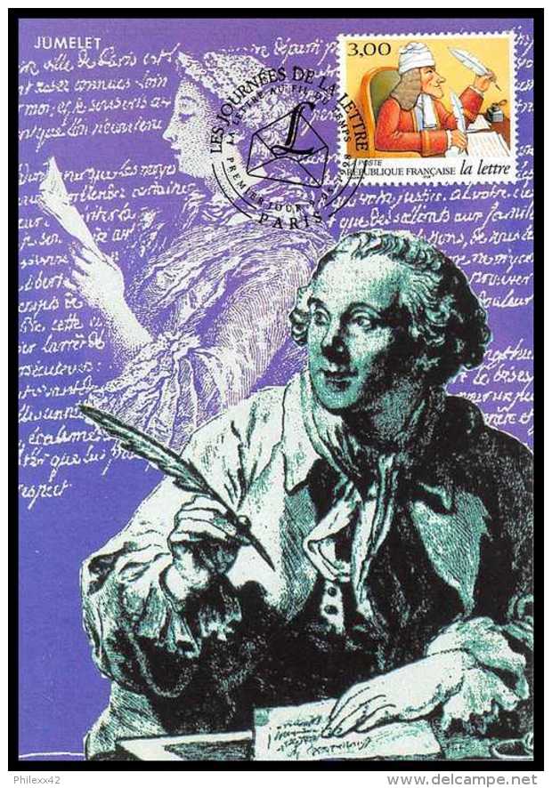 5007/ Carte Maximum (card) France N°3154 Les Journées De La Lettre Voltaire - 1990-1999