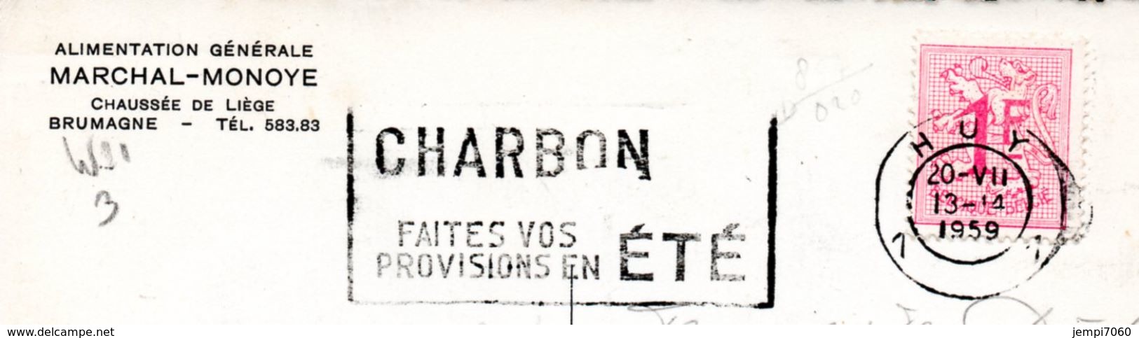 NAMUR - LIVES SUR MEUSE - BRUMAGNE : Vue Sur Les Rochers Et Maison Communale Avec L'untrée Du Camp - Autres & Non Classés