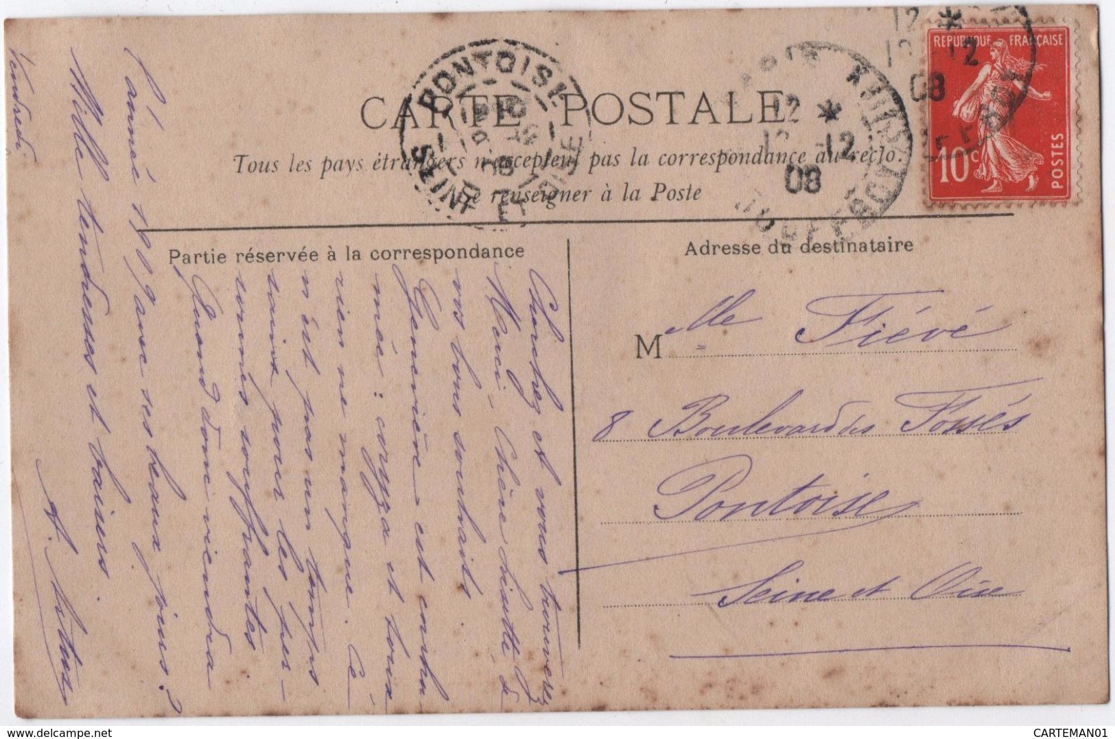 PARIS 1908 - SOUVENIR DES HALLES CENTRALES -  (CARTE PHOTO) - Autres & Non Classés