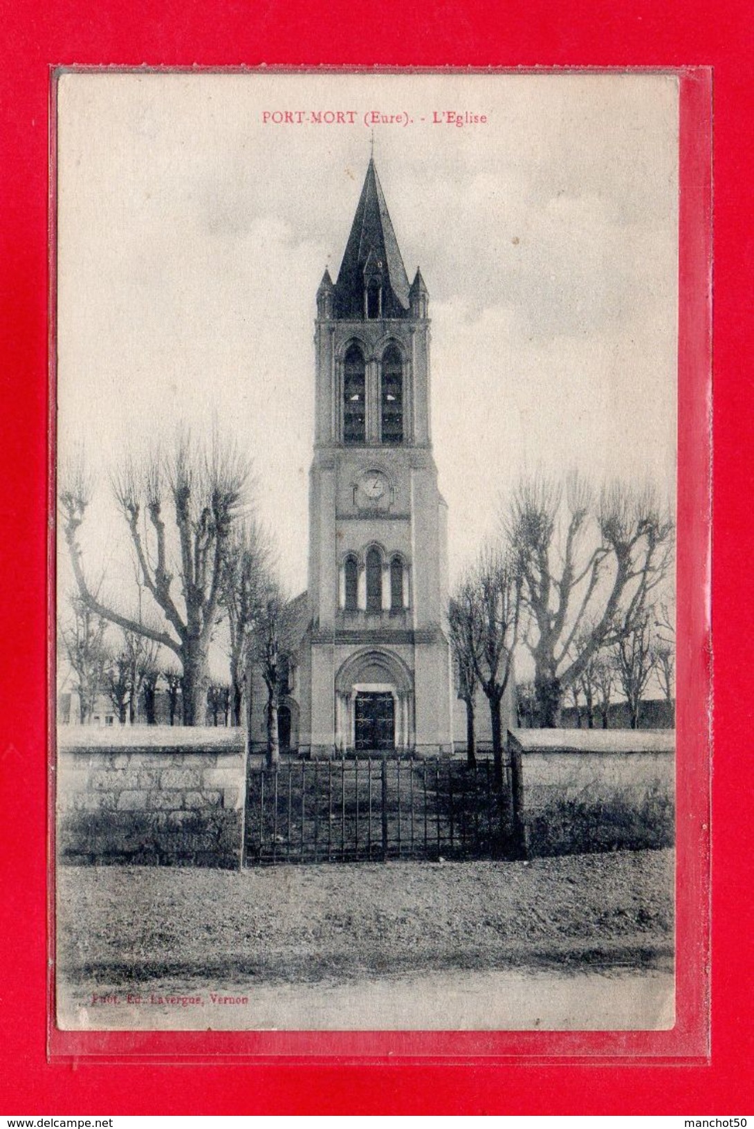 27-CPA PORT-MORT - L'EGLISE - (N°2360) - Autres & Non Classés