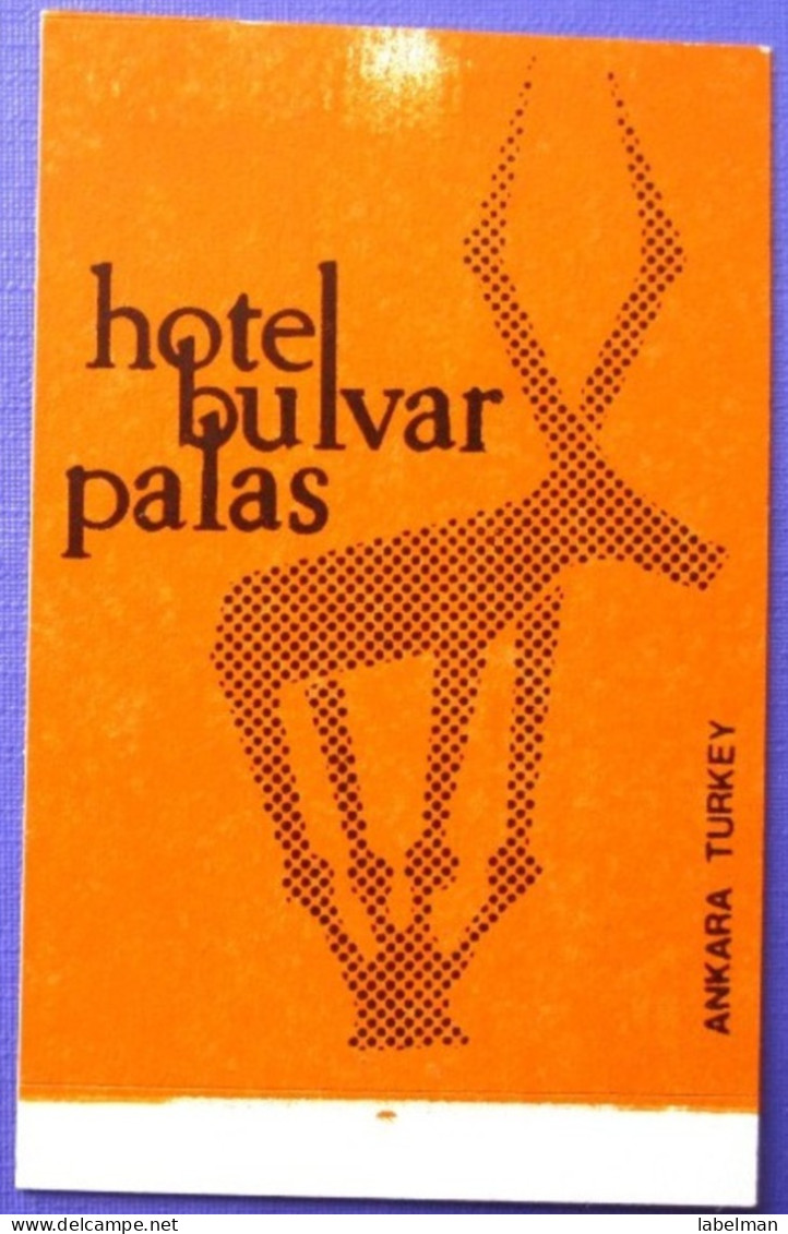 HOTEL  MOTEL OTELI OTEL MINI BULVAR PALAS PALACE ANKARA ISTANBUL TURKEY DECAL STICKER LUGGAGE LABEL ETIQUETTE AUFKLEBER - Hotelaufkleber