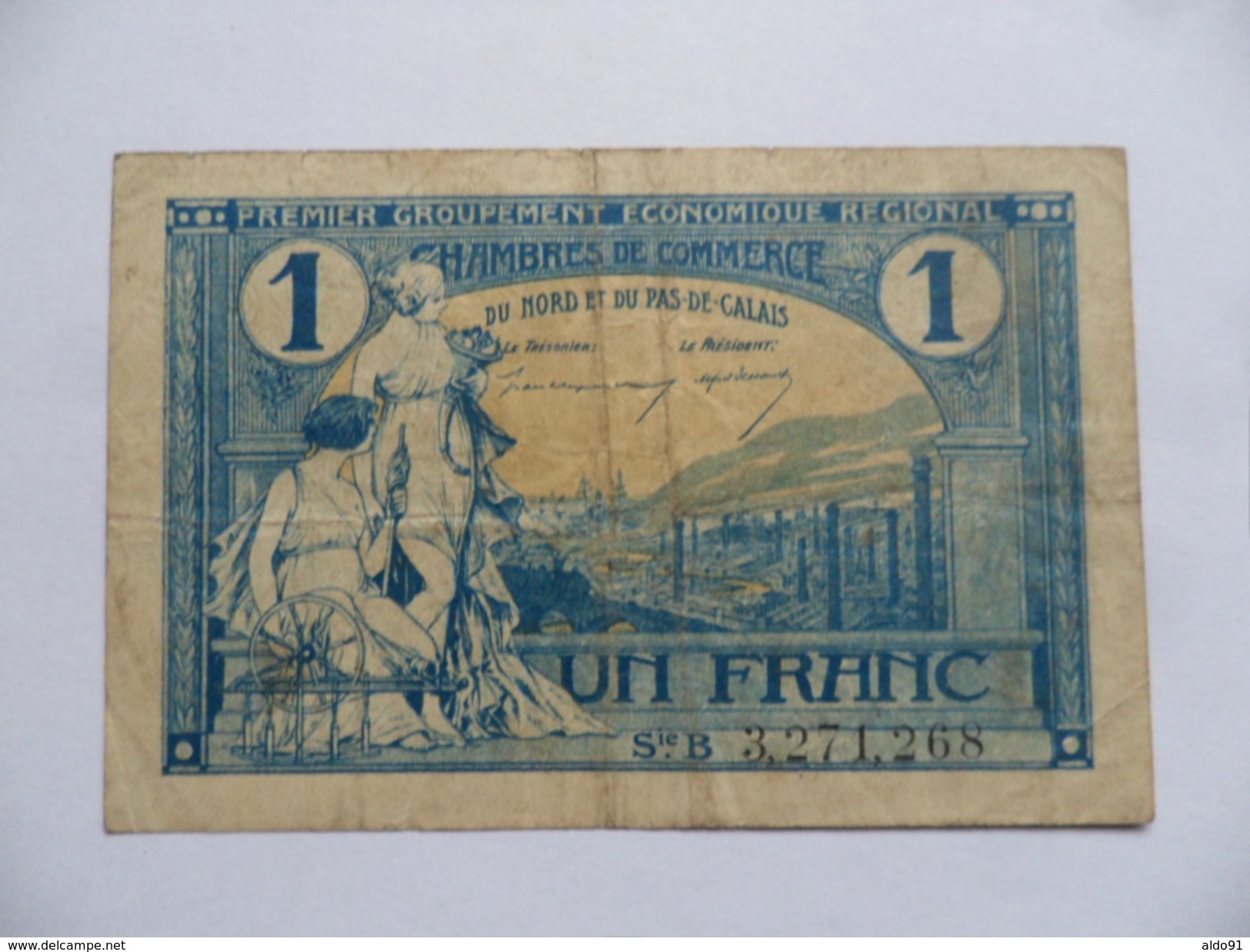 (France - Bons & Nécessité....)  -  Billet  1 Franc  Nord Et Pas-de-Calais    (1925 ??...voir Scans) - Bonds & Basic Needs