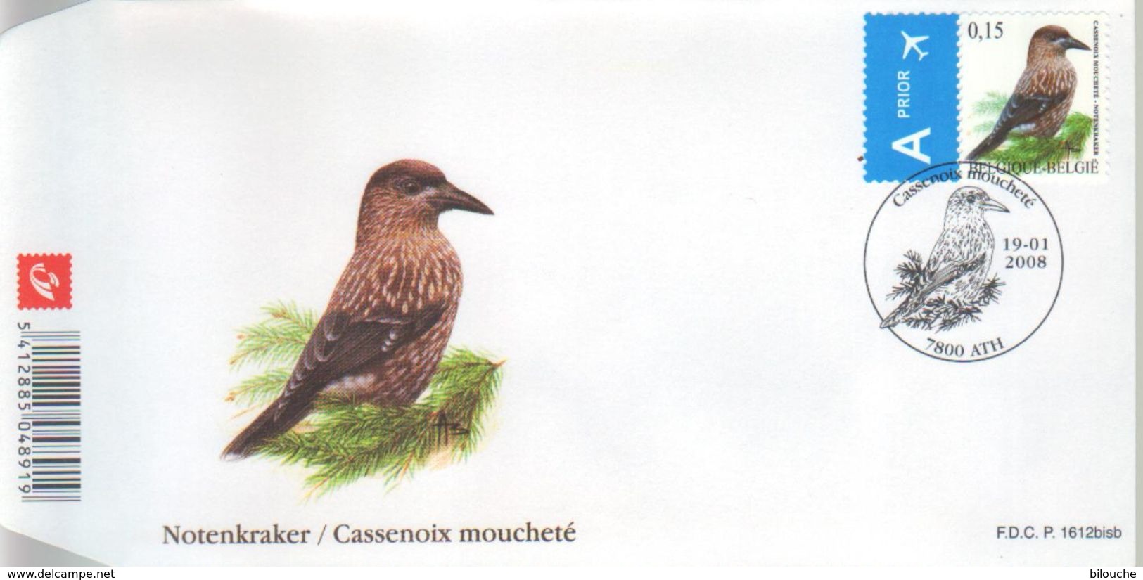 BUZIN / FDC / COB 3750 - 1985-.. Oiseaux (Buzin)