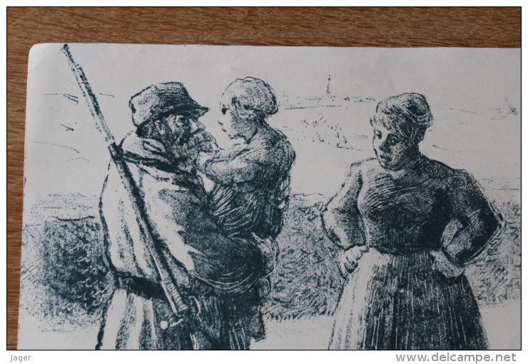 Litho   Guerre 1914 1918    Signé H.G Ibels " Grand Pere  Pourquoi Tu Fais La Guerre ? - 1914-18