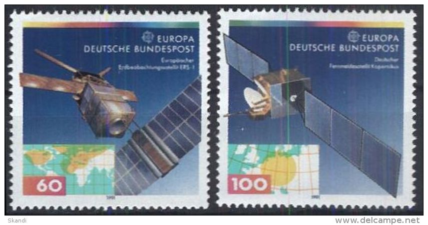 DEUTSCHLAND 1990 Mi-Nr. 1526/27 ** MNH - CEPT - 1990