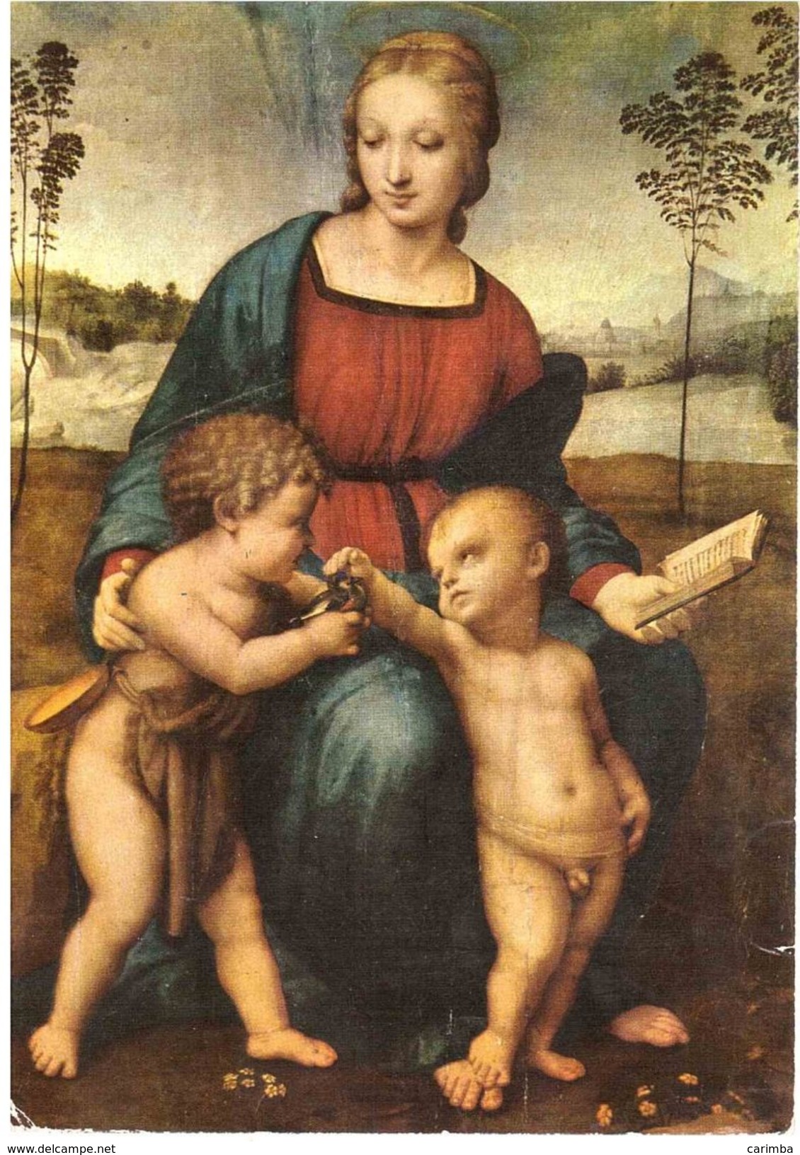 £600 PERICLE FAZZINI CART RAFFAELLO LA MADONNA DEL CARDELLINO - Pittura & Quadri