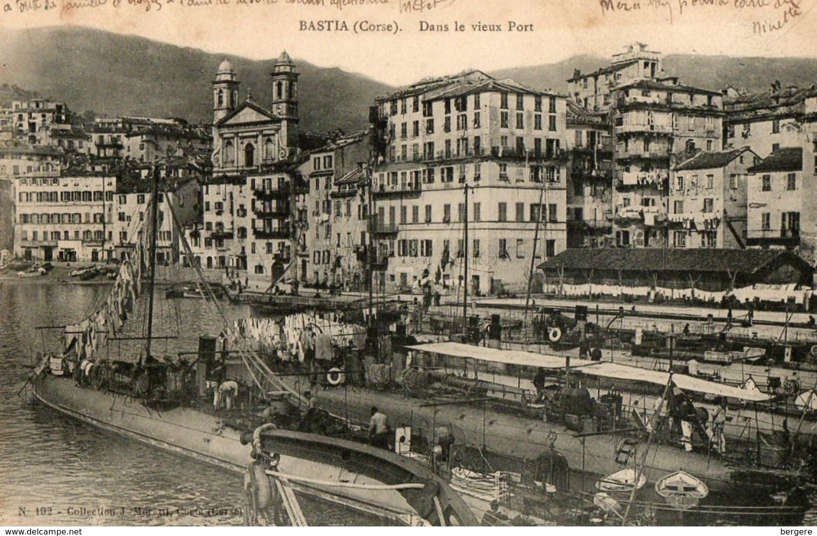 20.  CPA     BASTIA.   Dans Le Vieux Port.  Bateaux.  1904. - Bastia