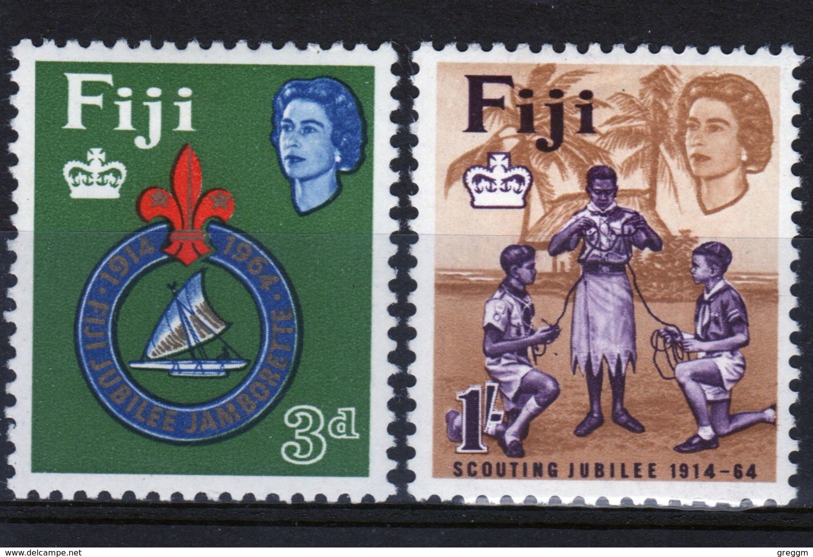 Fiji Set Of Stamps To Celebrate 50th Anniversary Of Fijian Scout Movement. - Fiji (...-1970)