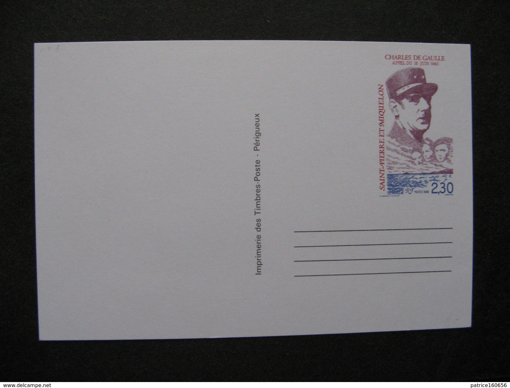 Saint Pierre Et Miquelon: TB Entier  Postal  N° 30-CP, Neuf  . - Postal Stationery