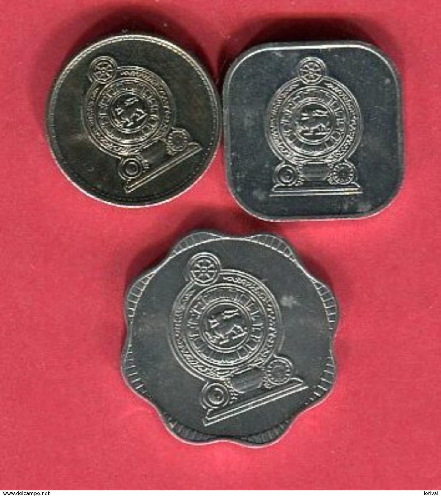 LOT 3 MONNAIES DIFFERENTES TTB 3 - Sri Lanka