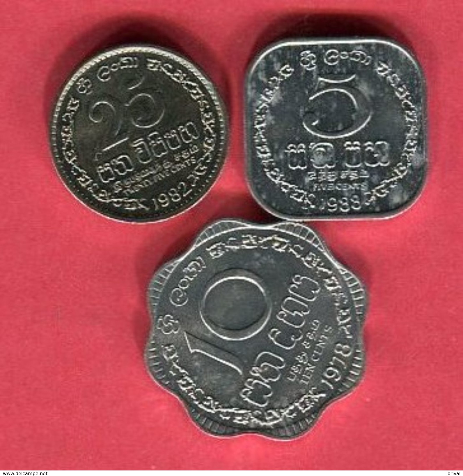 LOT 3 MONNAIES DIFFERENTES TTB 3 - Sri Lanka