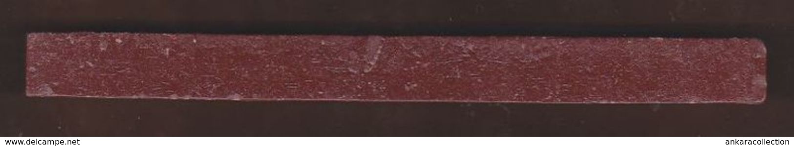 AC - WINE RED MANUSCRIPT SEALING SEAL WAX STICK WICK FOR POSTAGE FROM TURKEY - Stempels