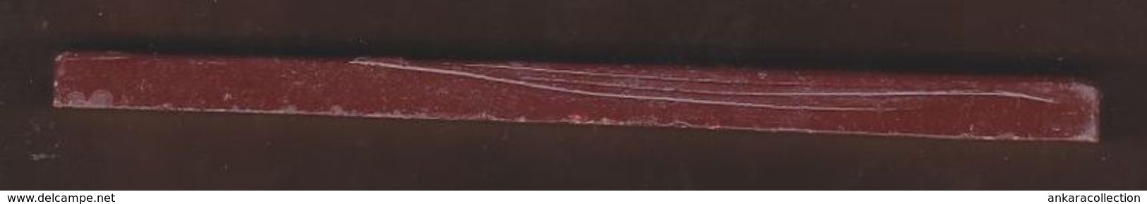 AC - WINE RED MANUSCRIPT SEALING SEAL WAX STICK WICK FOR POSTAGE FROM TURKEY - Stempels