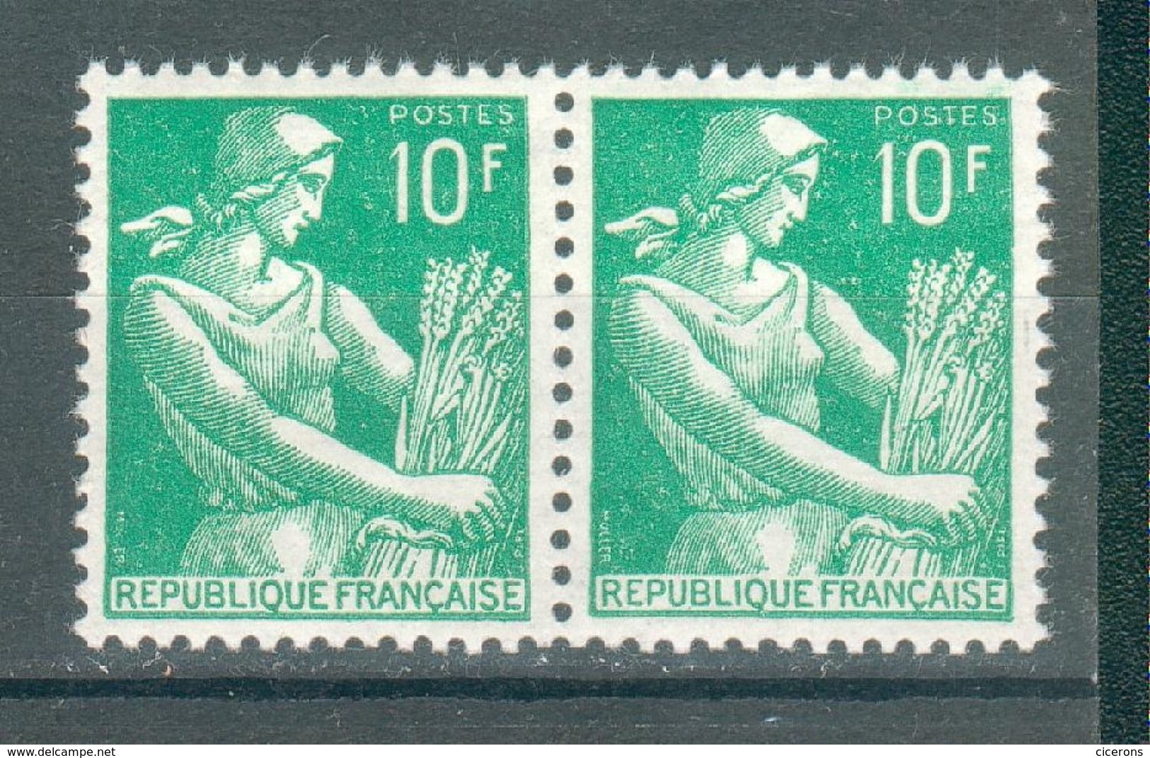 FRANCE ; 1957-59 ; Y&T N° 1115A ; Paire ; Neuf Ttbe - Neufs