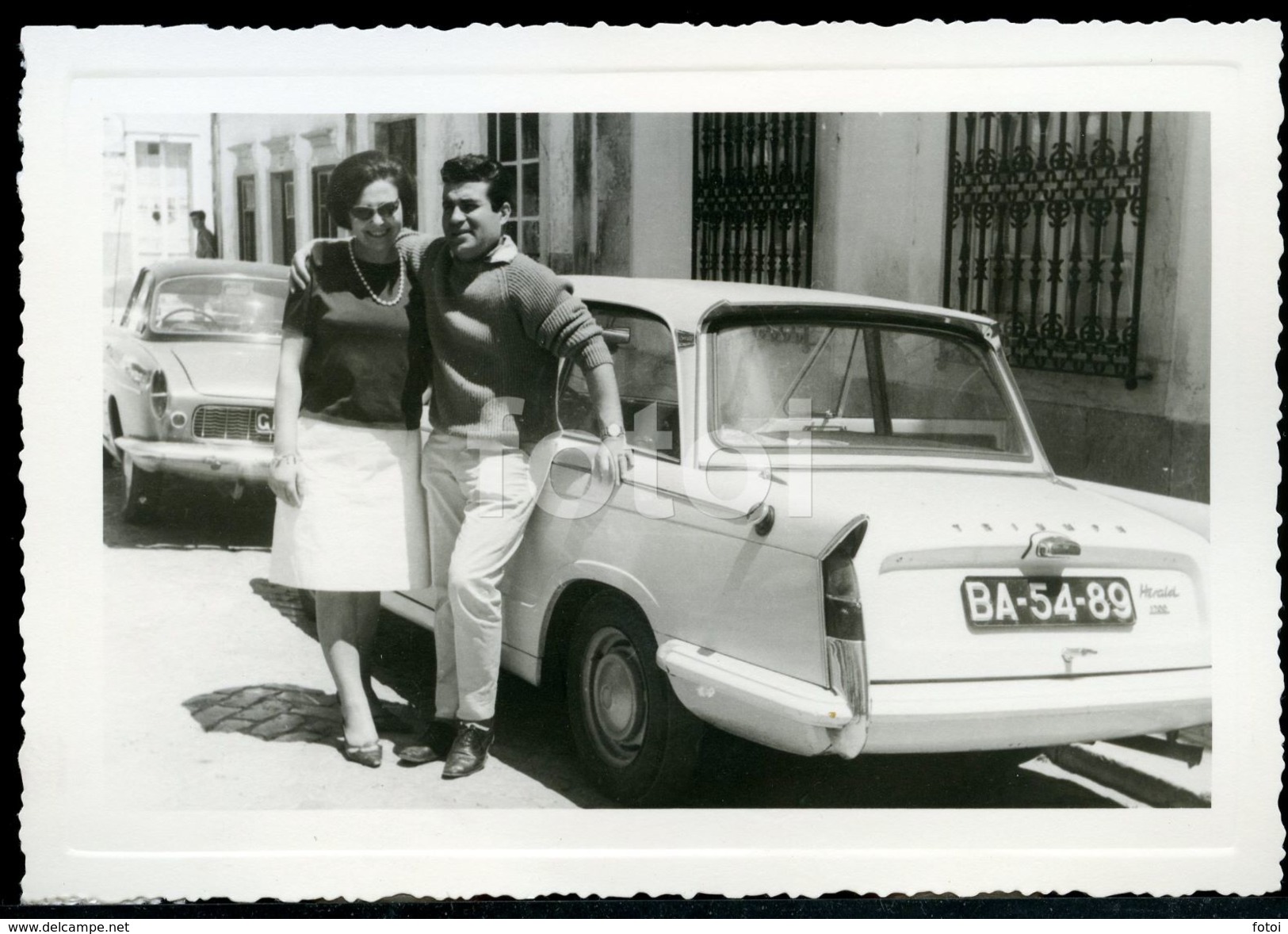 60s RENAULT FLORIDE CARAVELLE TRIUMPH HERALD LISBOA PORTUGAL PHOTO FOTO MMS113 - Coches