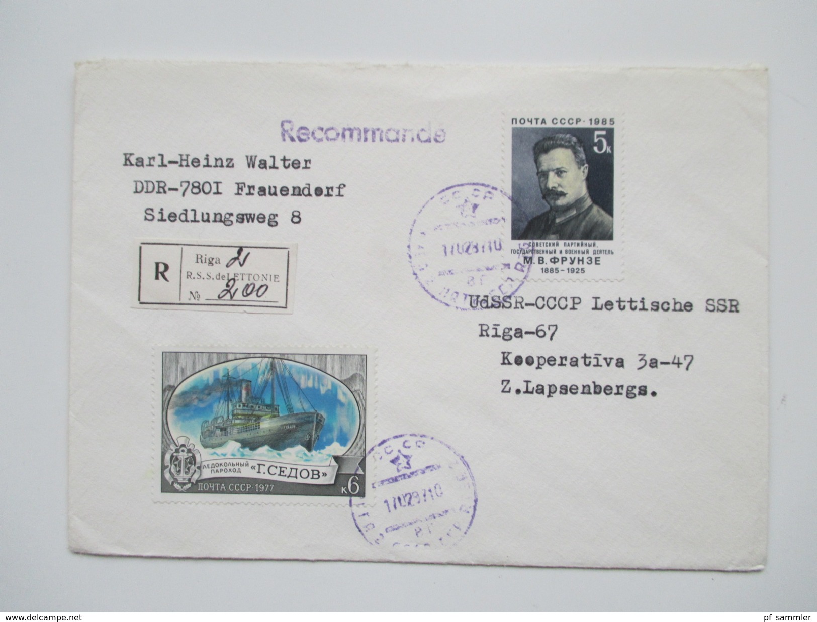 UDSSR GA / Belegeposten 140 Stk. Auch Riga / Pärnu / Lettland. R.S.S. de Lettonie. Weltraum usw. 1960 - 80er Jahre