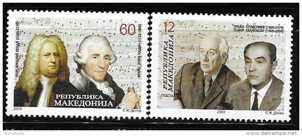 Macedonia 2009 Composers Music MNH - Noord-Macedonië