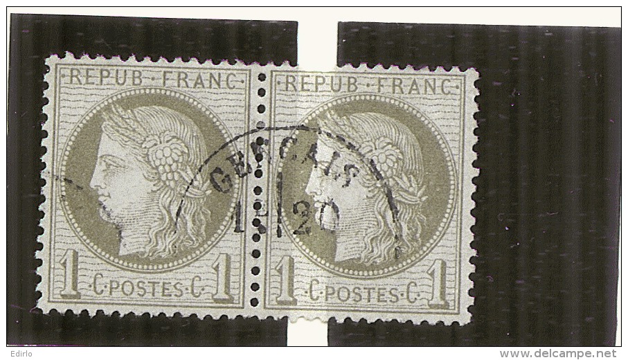 CERES 1875   ----  N°50  Côte Paire 45&euro; Luxe - 1871-1875 Ceres