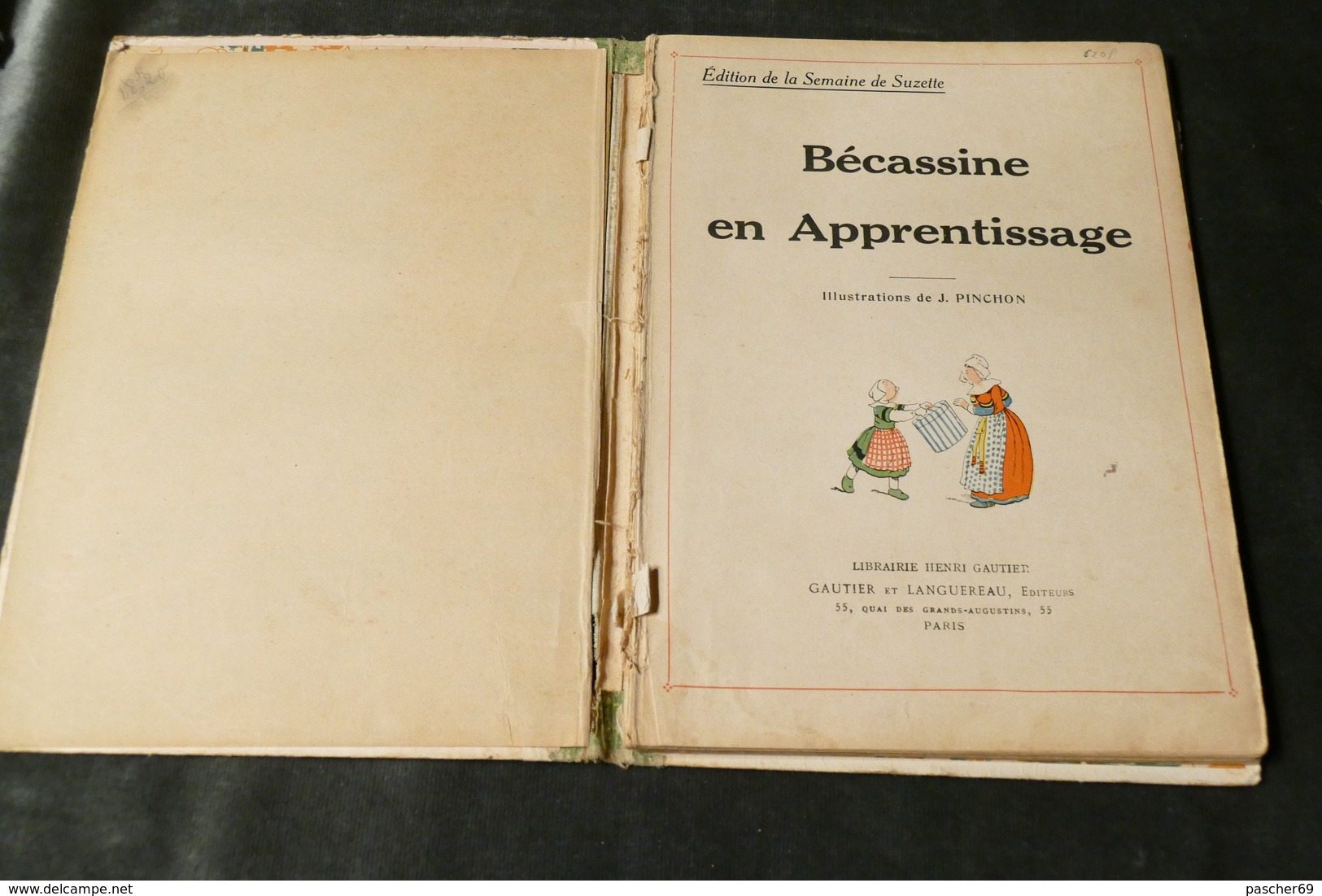 BECASSINE EN APPRENTISSAGE **** ANNEE 1919 ****  / MKV 10 - Bécassine