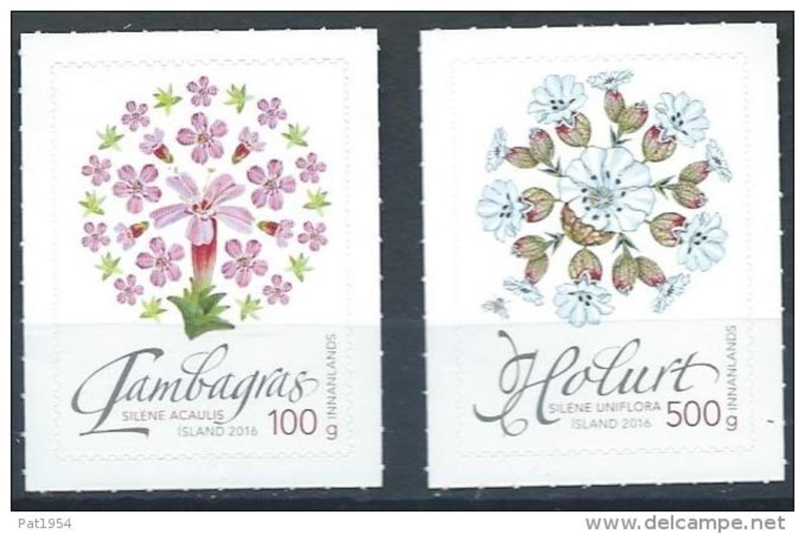 Islande 2016, N°1432/1433 Neufs, Fleurs Sauvages - Neufs