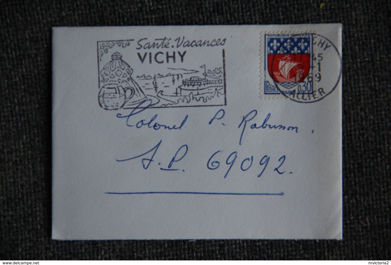 Lettre De VICHY ( 03) Vers SP 69092 - 1961-....