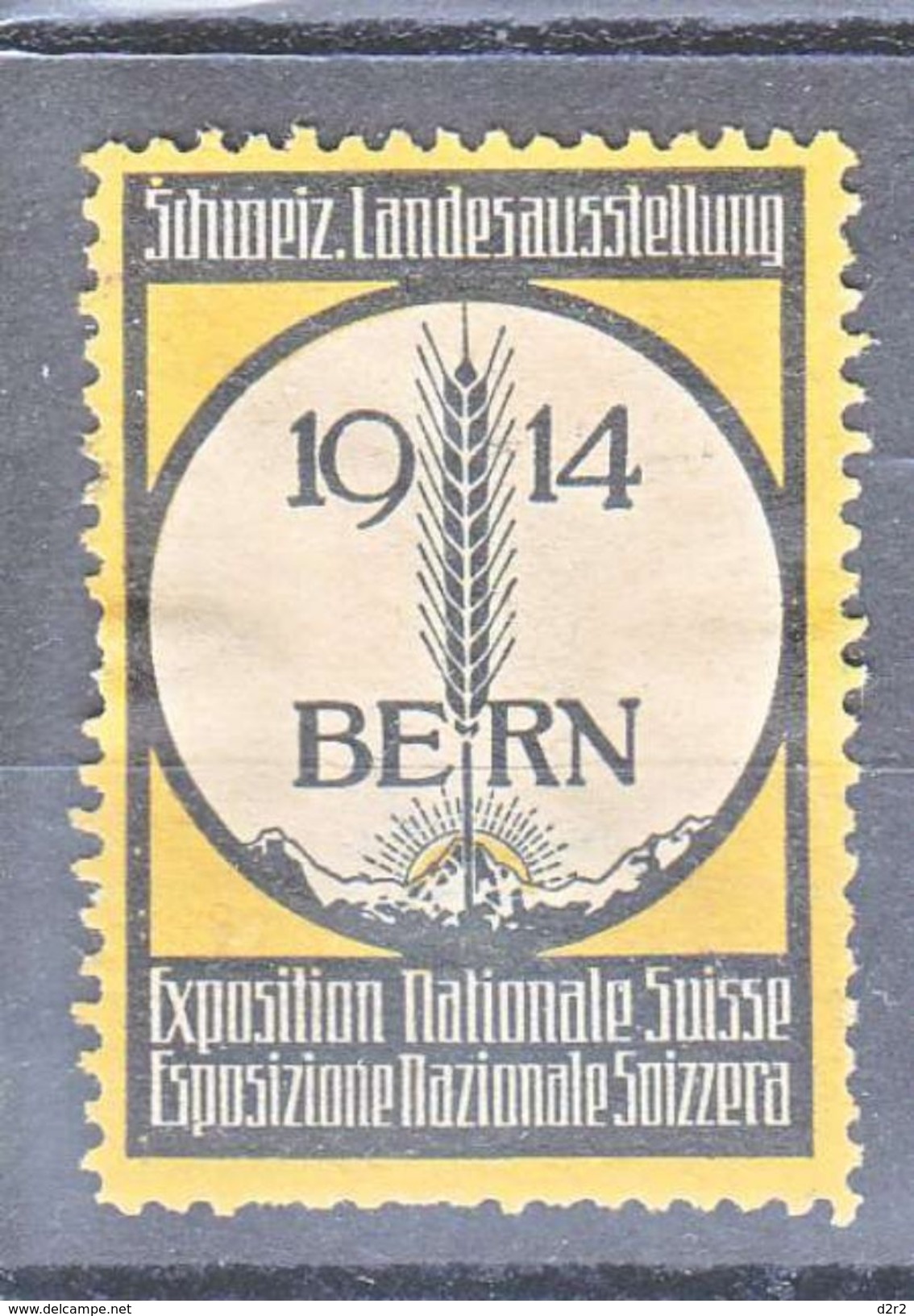 EXPOSITION NATIONALE SUISSE - BERN 1914 - Erinnophilie